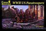 WWII other: WWII US Paratroopers, Caesar Miniatures, Scale 1:72