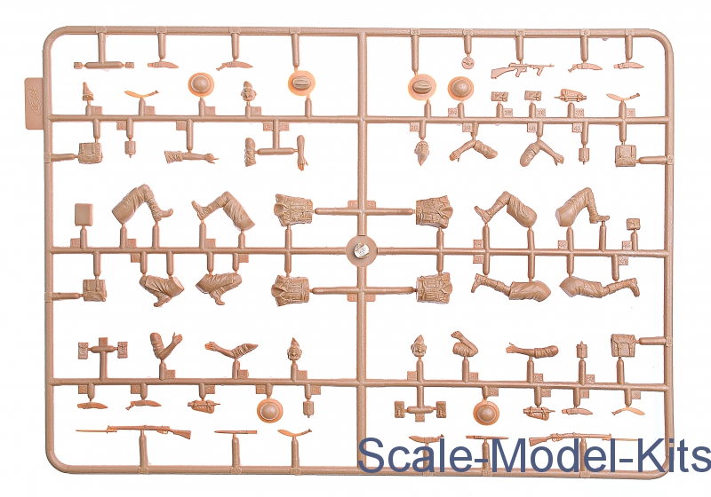 Kit Maquette ICM 1/35 - Figurines WWII Gurkha Rifles (4 Soldats) - Plastique à Monter - Neuf