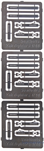 Photoetched: Seat belts for Yak fighter WWII