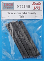 Detailing set: Tracks for M4 family, T56, OKB Grigorov, Scale 1:72